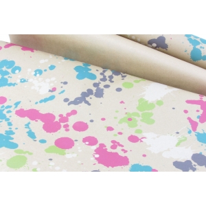 Бумага упаковочная крафтовая «Разводы»